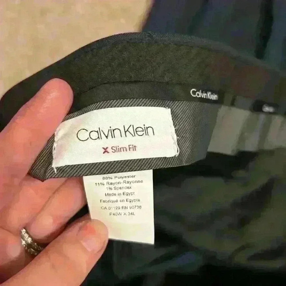 Calvin Klein Jerome navy dress pant men’s size 40Wx34L NWT - Picture 2 of 3